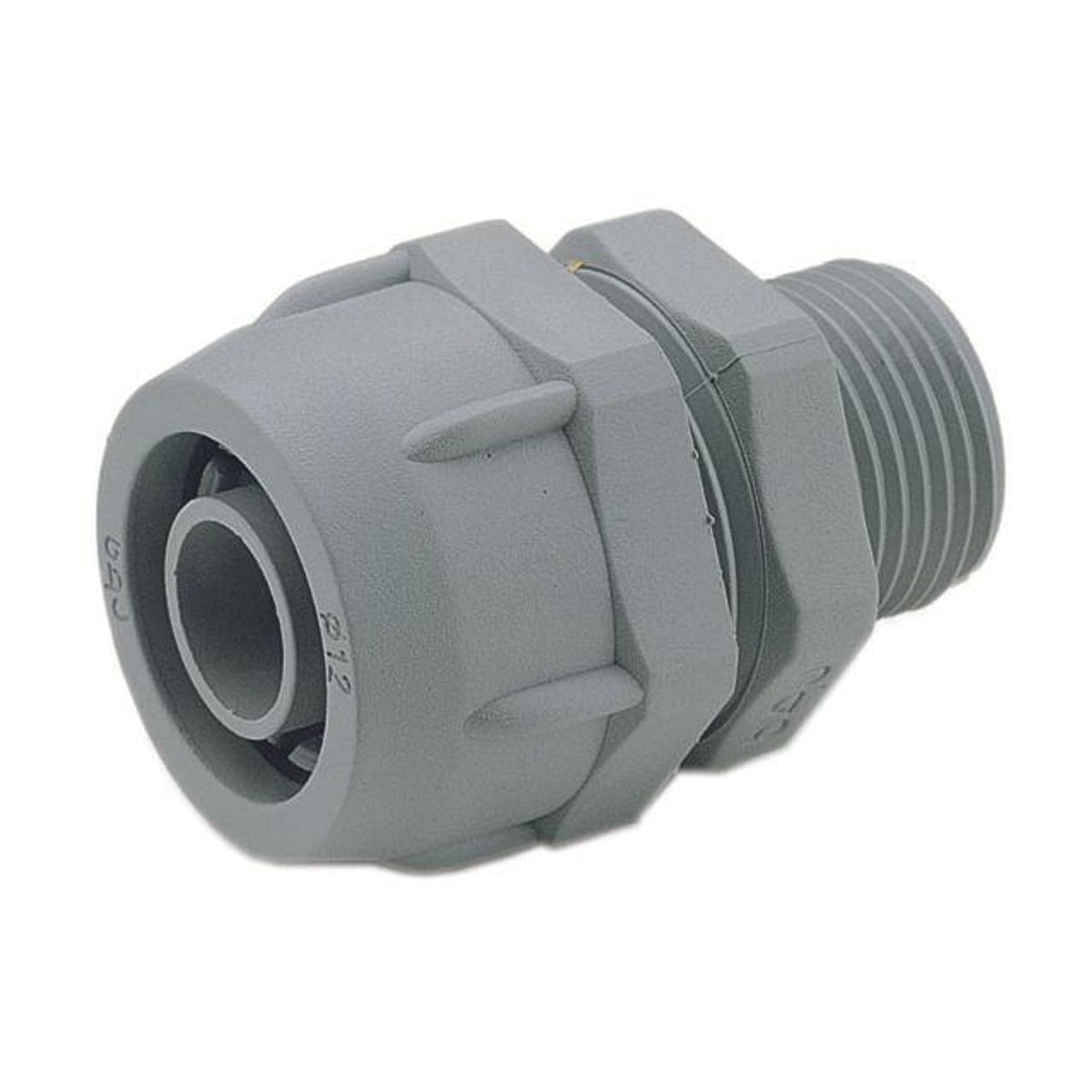 GENERICO - CONECTOR UNIVERSAL PVC GRIS 1 2 ISO16 Legrand