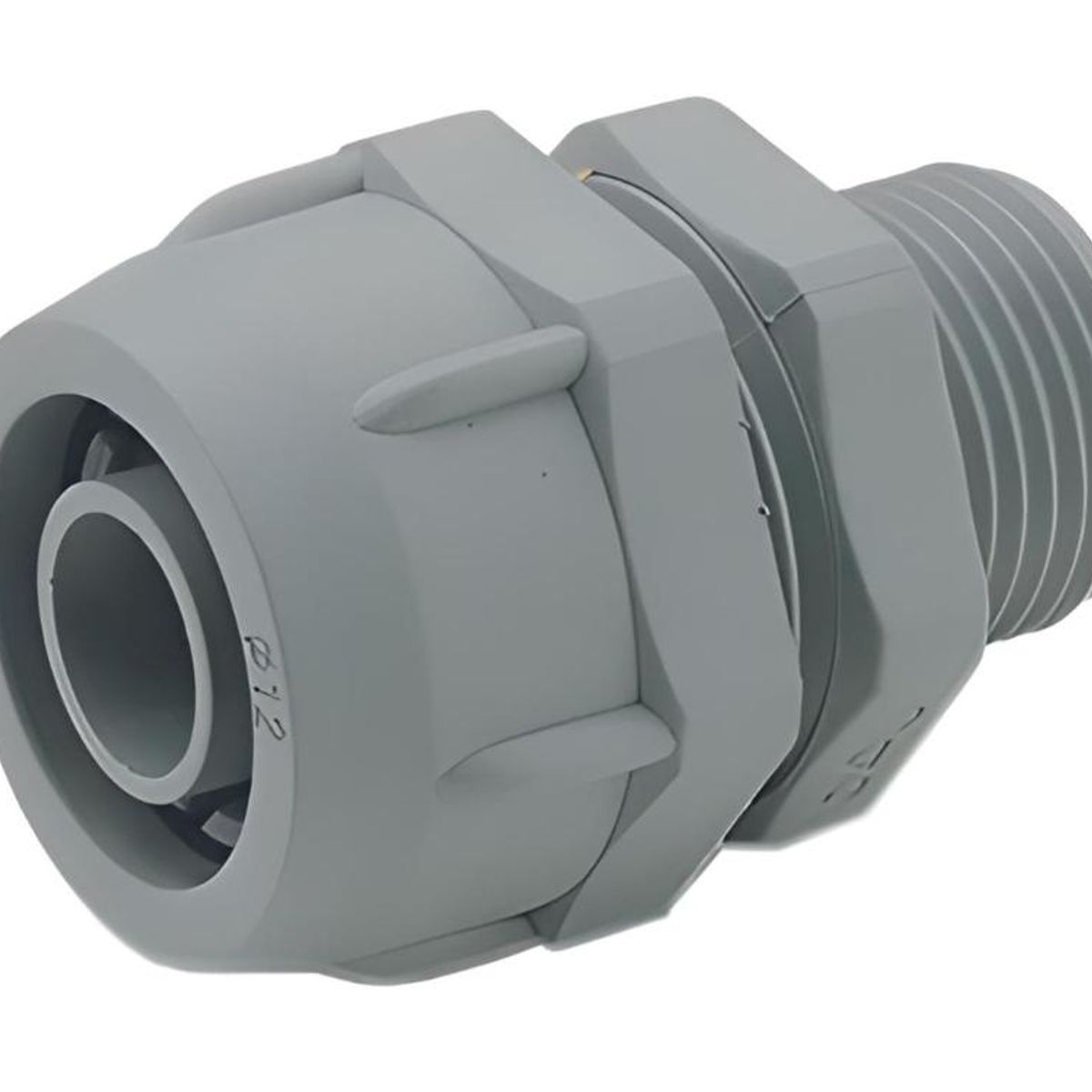 GENERICO - CONECTOR UNIVERSAL PVC GRIS 1 2 ISO16 Legrand
