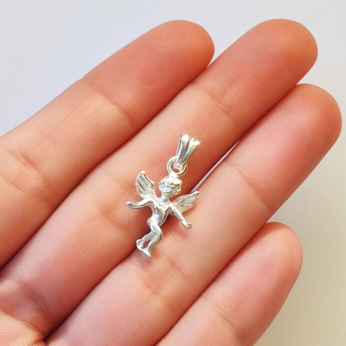 ANDREA COGGIOLA JOYAS - Colgante Ángel Plata Fina 925