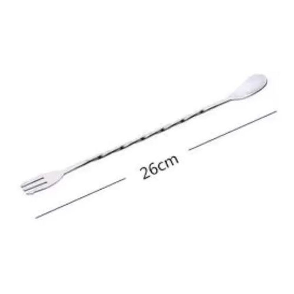 GENERICO - Cuchara Bar Tridente 26 Cm Medida Dash