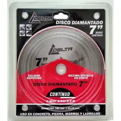 DELTA - Disco Diamantado 7 Continuo