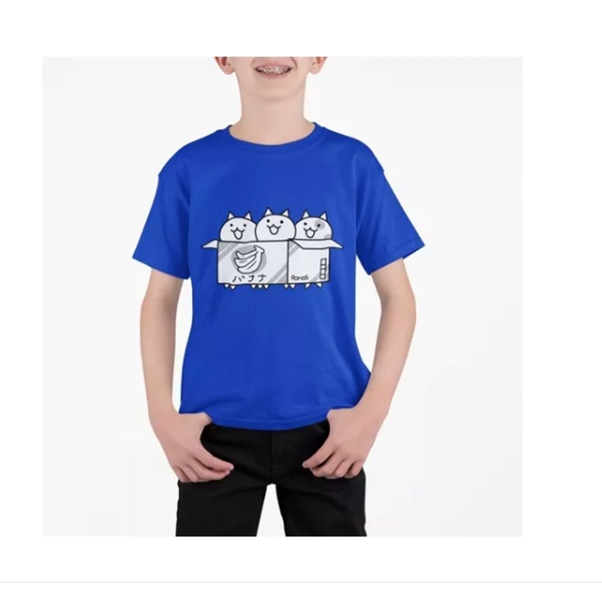 GENERICO - Polera The Battle Cats Box Of Cats Videojuegos Algodon