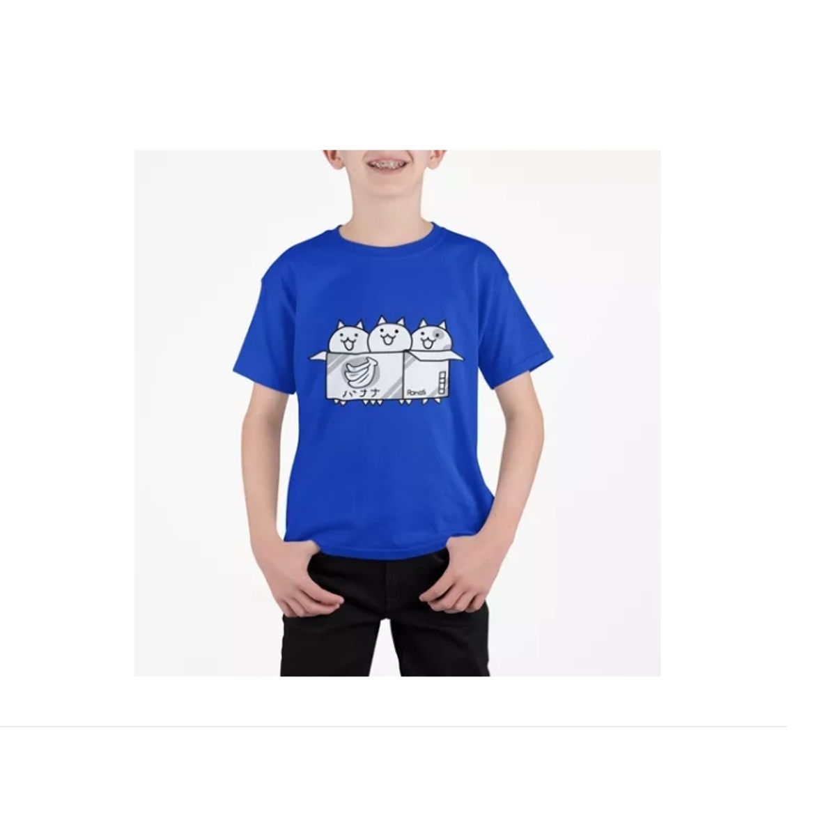 GENERICO - Polera The Battle Cats Box Of Cats Videojuegos Algodon