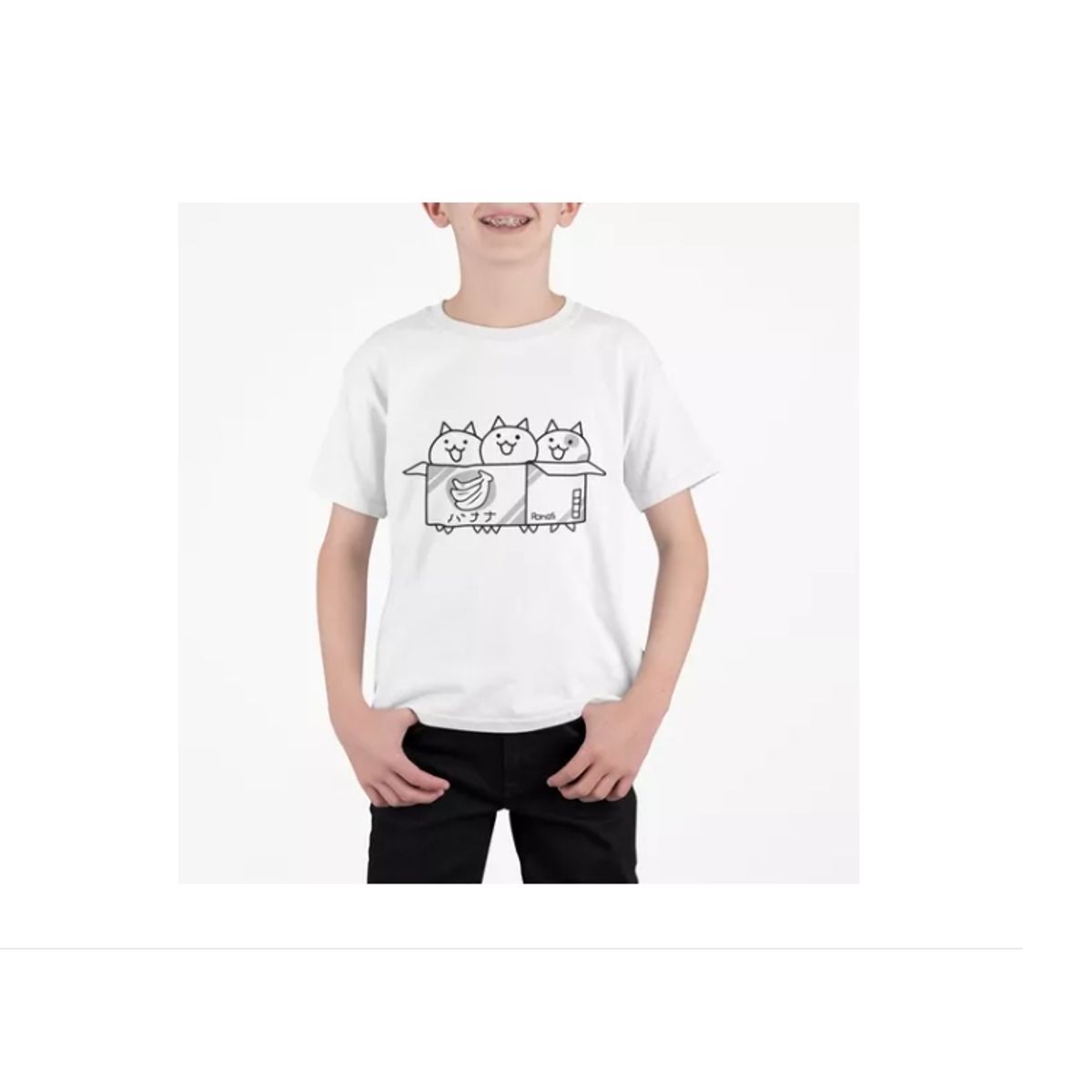 GENERICO - Polera The Battle Cats Box Of Cats Videojuegos Algodon