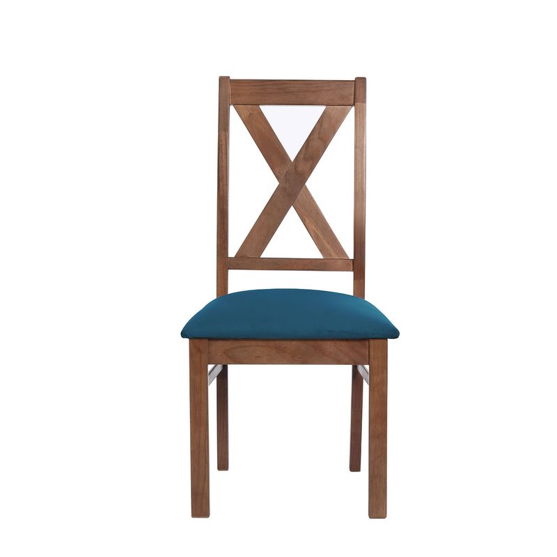 LATAM HOME - SILLA SEGOVIA TELA VELVET AZUL PETROLEO