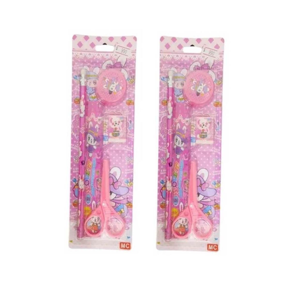 GENERICO - Pack de 2 Set de 5 piezas Estudio Escolar