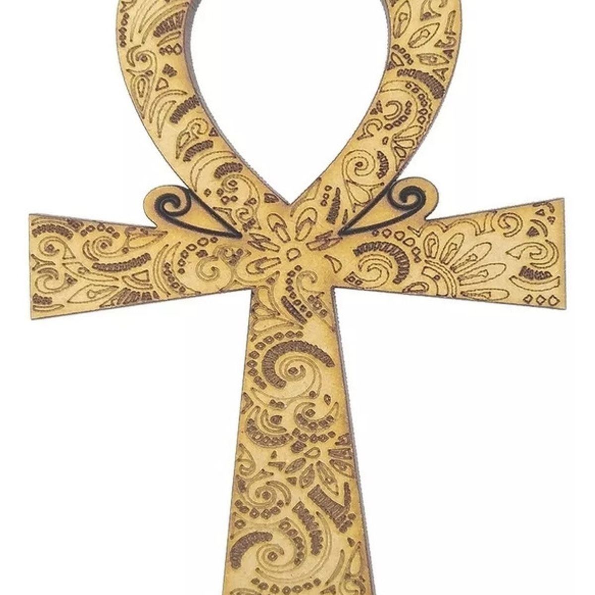 GENERICO - Cruz De Ankh Egipcia De Terciado Proteccion 10 cm