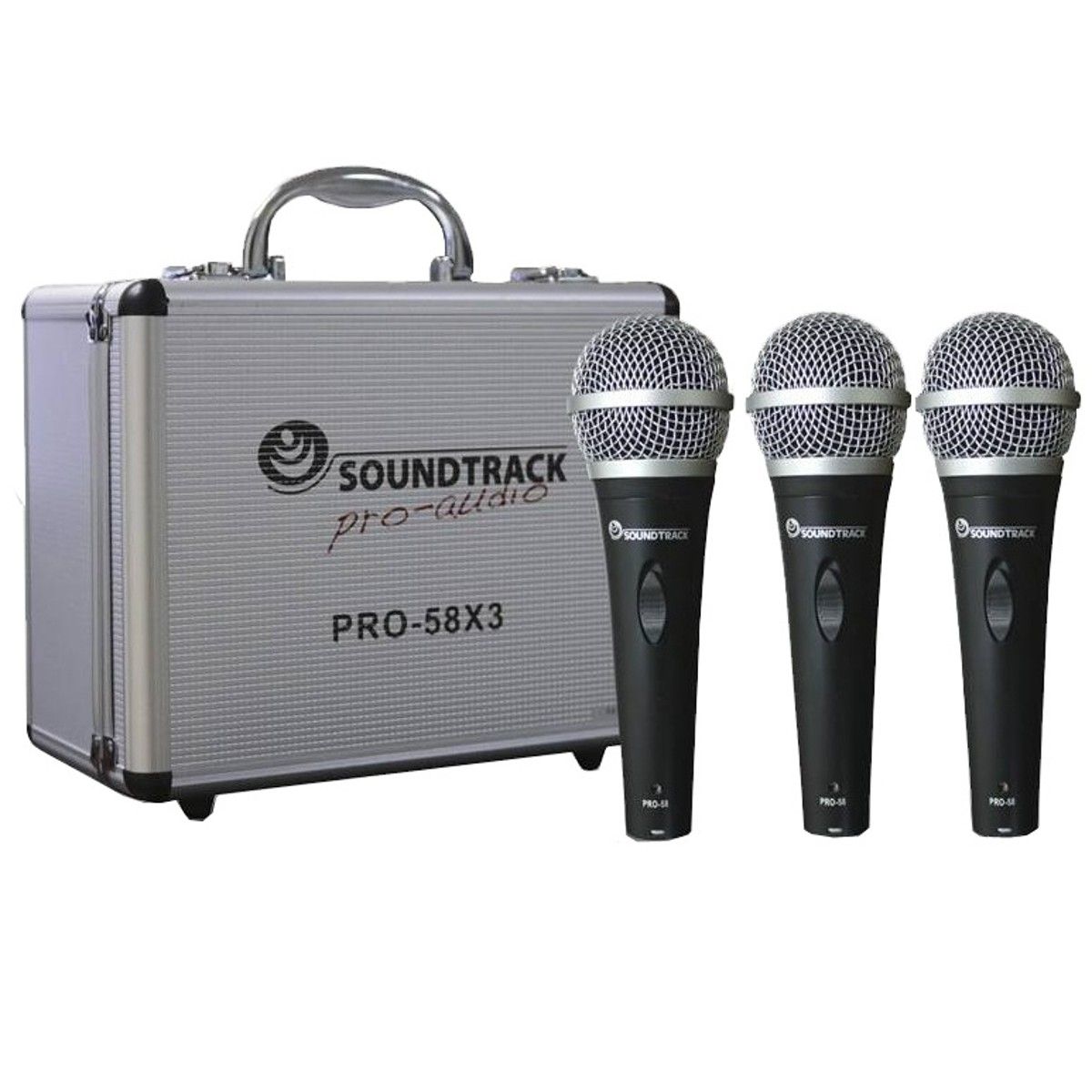 ORIGINAL SOUNDTRACK - Set 3 Microfonos Volal Dinamicos SoundTrack Pro 58x3