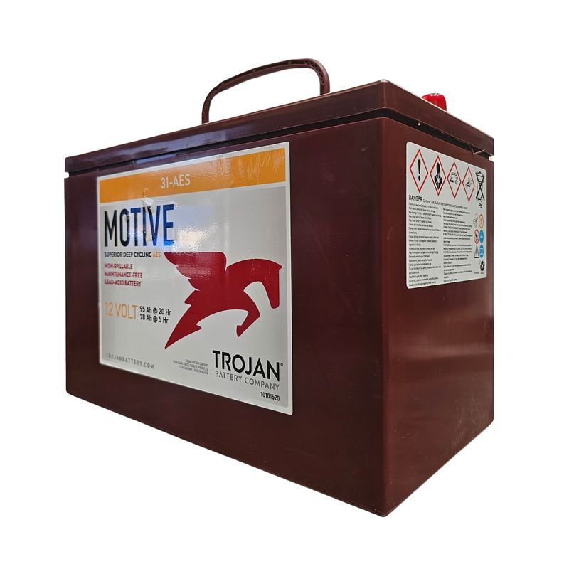 TROJAN - Batería Trojan 31-AES AGM 12V 102Ah Deep Cycle USA
