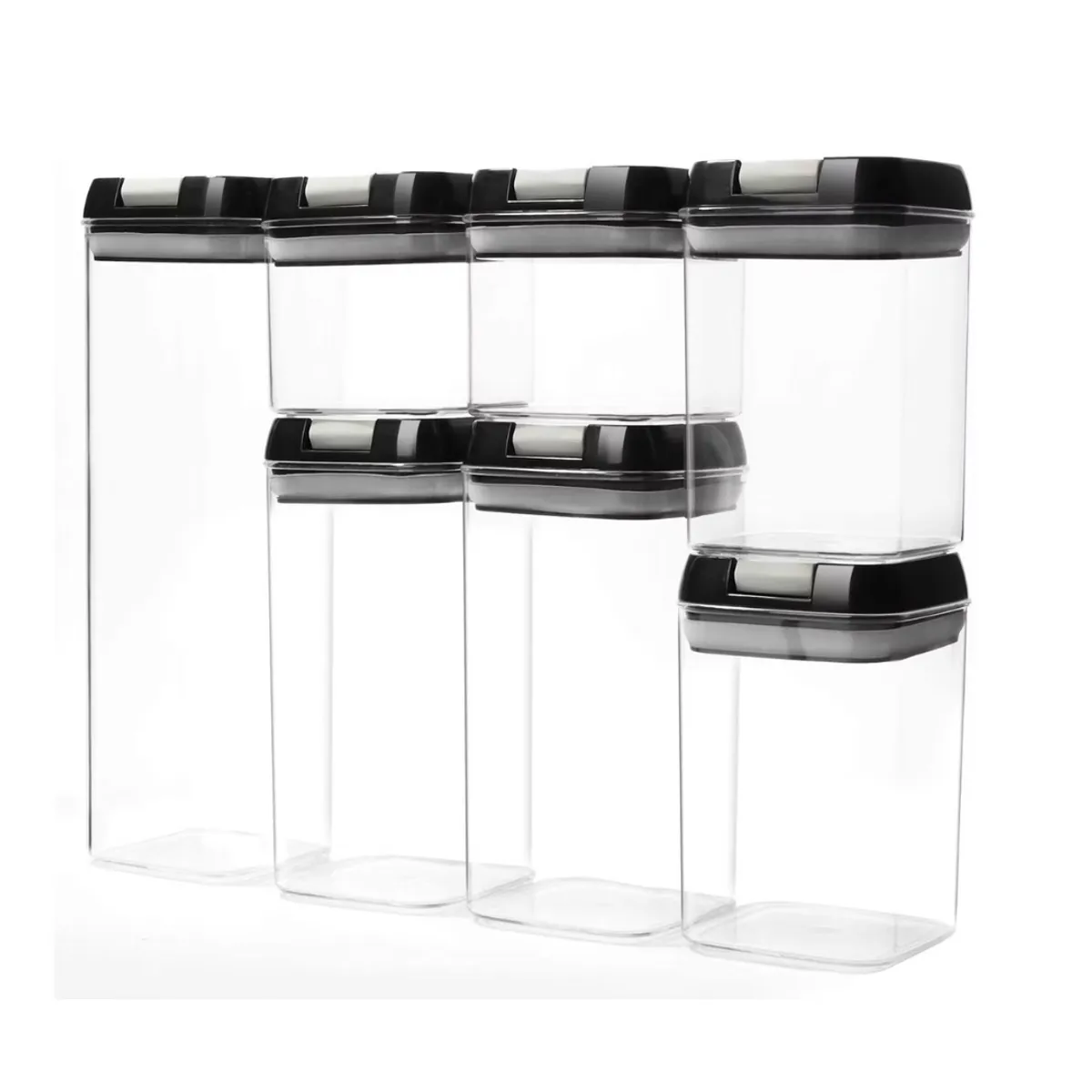 GENERICO - Juego de 7 Frascos Organizador Despensa Para Condimentos Recipientes
