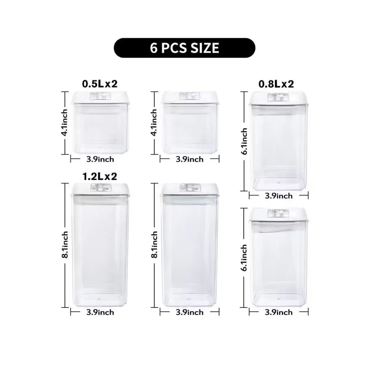 GENERICO - Juego de 7 Frascos Organizador Despensa Para Condimentos Recipientes