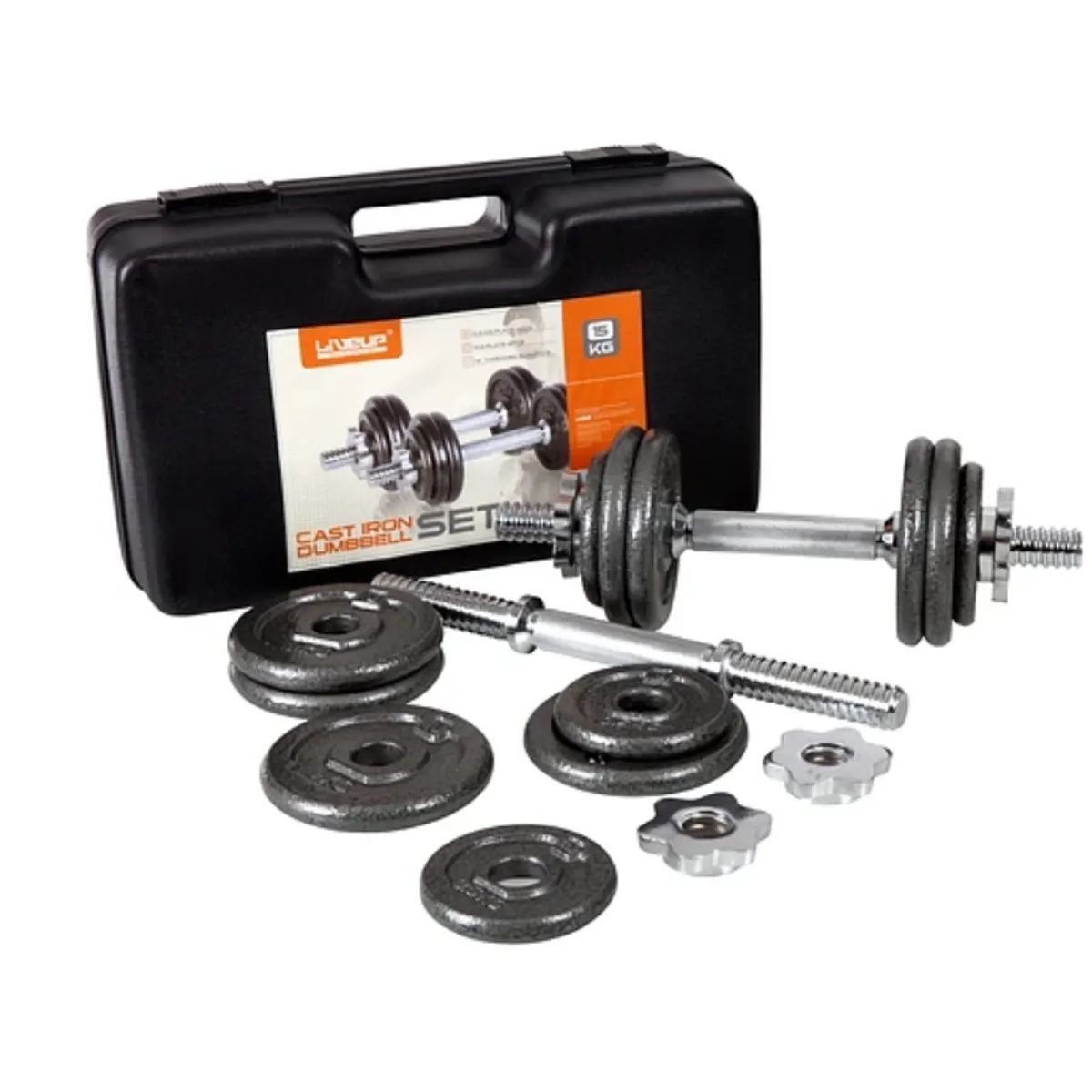 LIVEUP - Set De Mancuernas 15 Kg