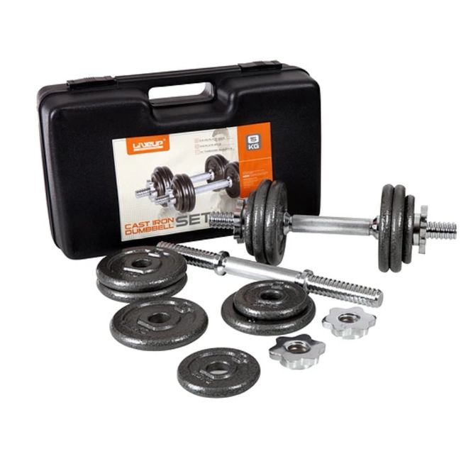 LIVEUP - SET MANCUERNAS 15KG LIVE UP