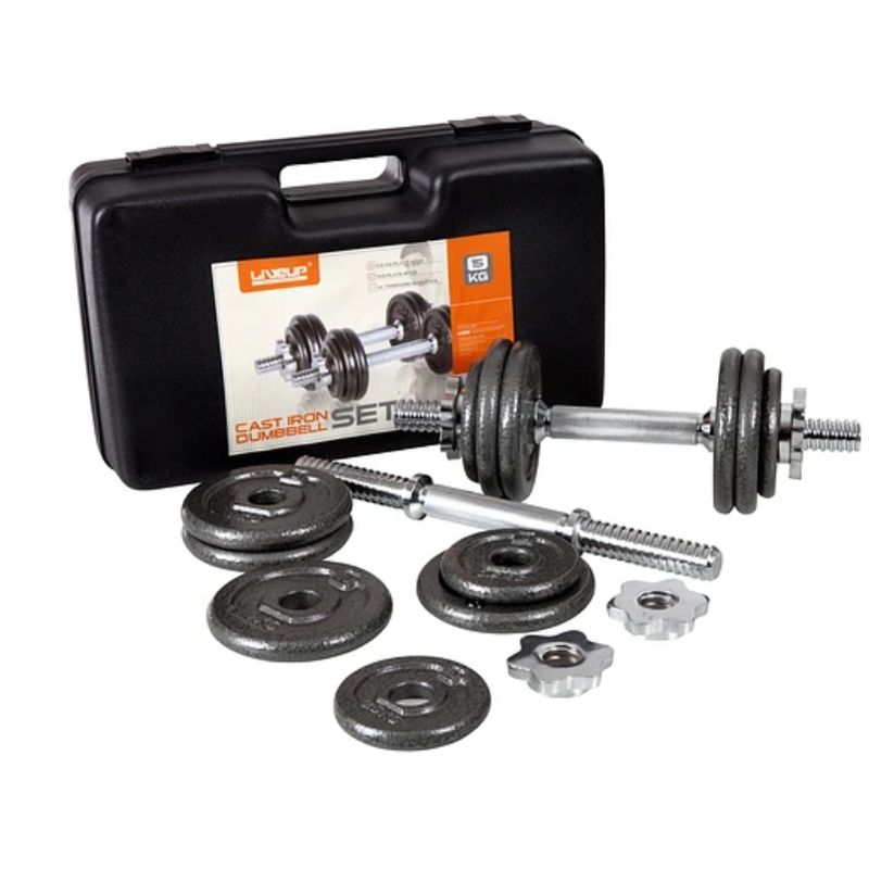 LIVEUP - SET MANCUERNAS 15KG LIVE UP