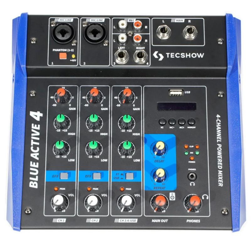 TECSHOW - Mixer Mezclador TecShow Blue Active 4