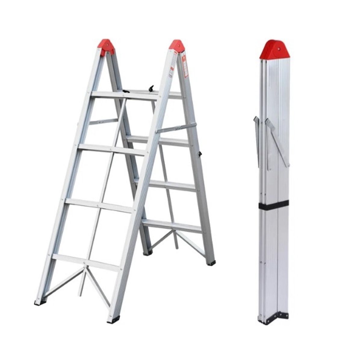 GENERICO - Escalera Step A Fold Plegable Compacta Portátil 150kg Tijera