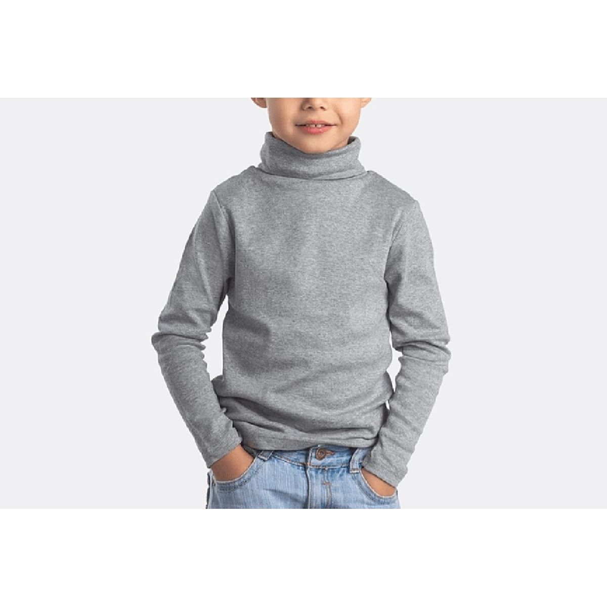 AGW - Pack 3 Beatle Gris Niño 100% Algodón Manga Larga