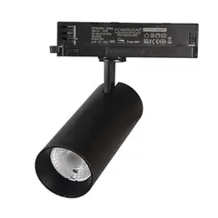 WANT - Foco Riel Trifásico Cob Negro 30w LUZ NEUTRA