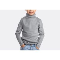 Pack 6 Beatle Gris Niño 100% Algodón Manga Larga