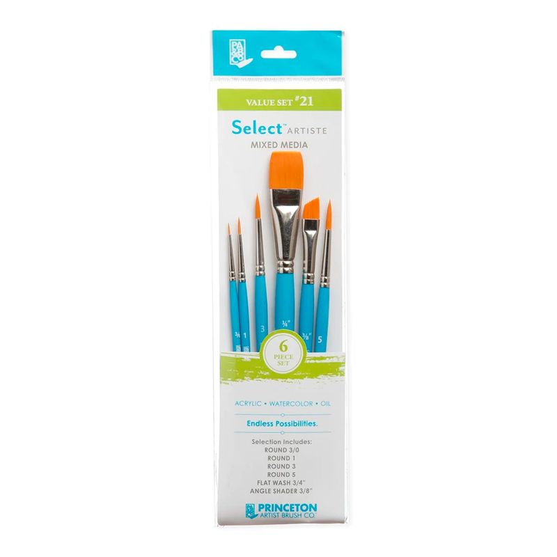 PRINCETON - Set 6 Pinceles Value Set 21 Princeton