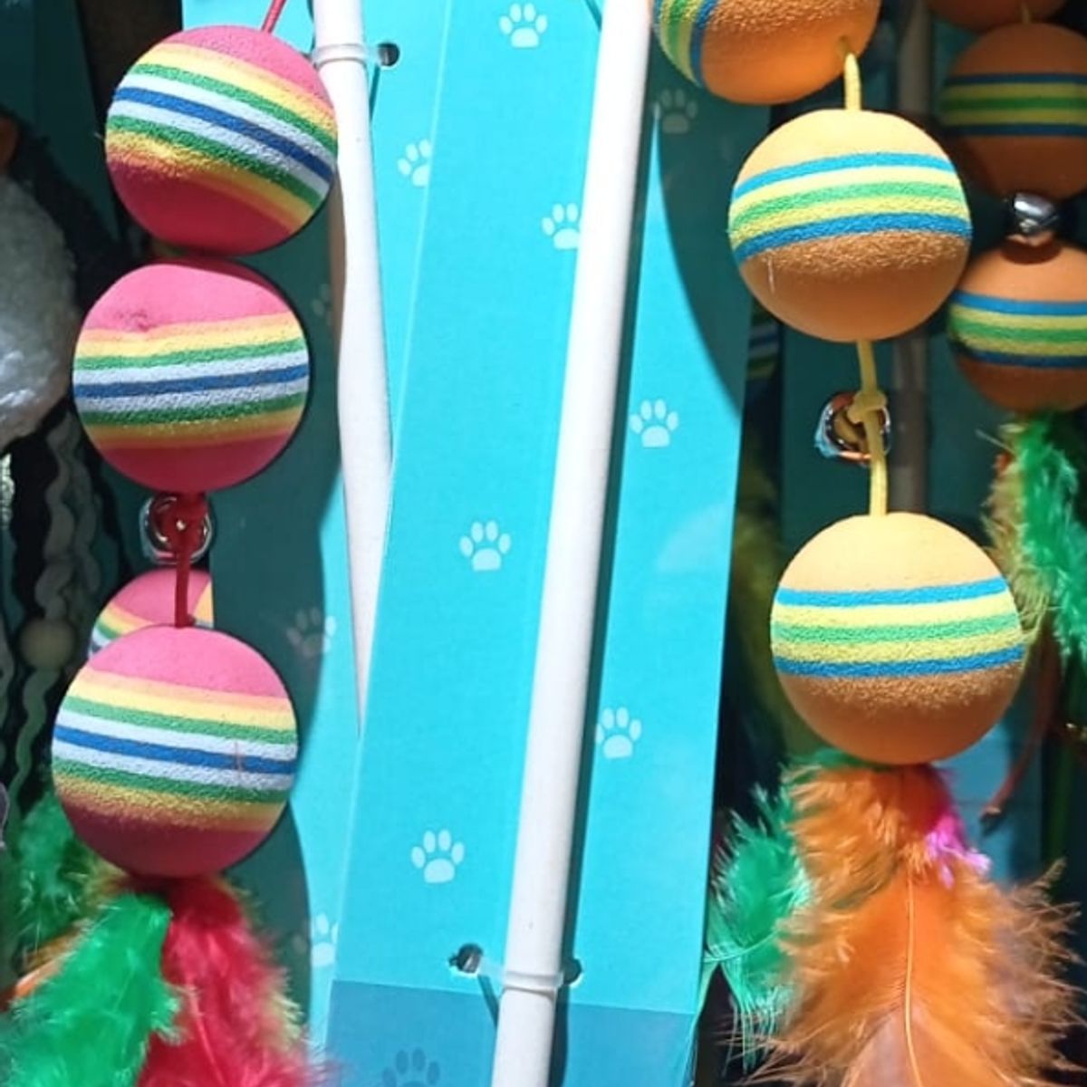 GENERICO - Juguete Varita Interactivo Para Gatos Bola