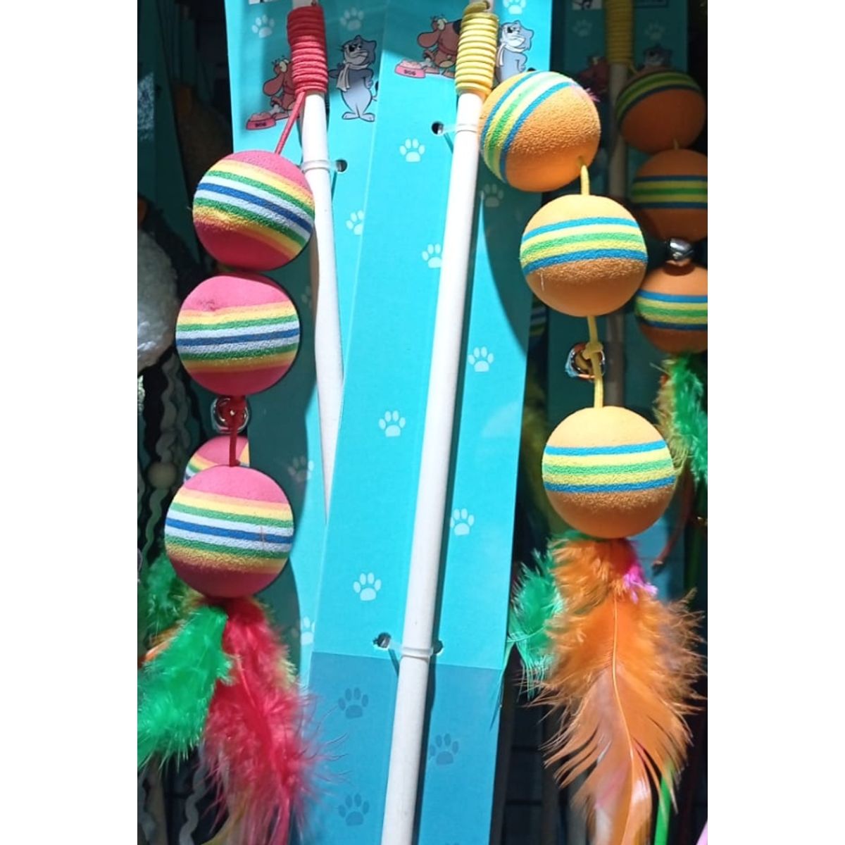 GENERICO - Juguete Varita Interactivo Para Gatos Bola