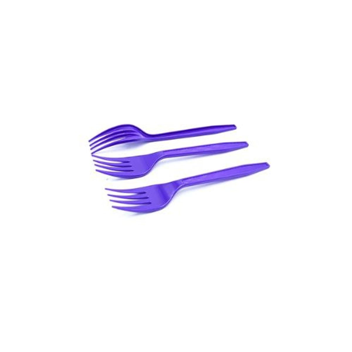 GENERICO - Tenedor Plastico Morado 16 Cm 12 Pcs