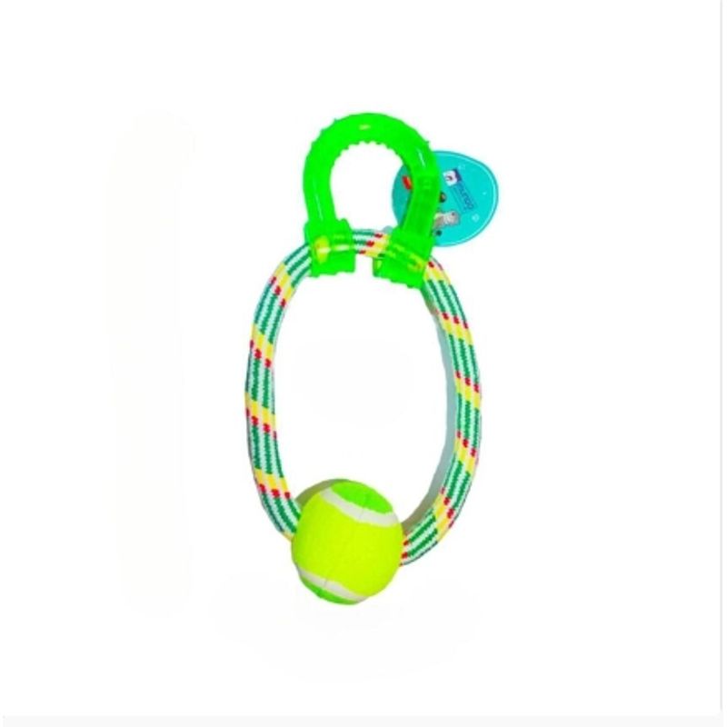 GENERICO - Juguete De Cuerda Para Halar Con Pelota Perros Mascotas