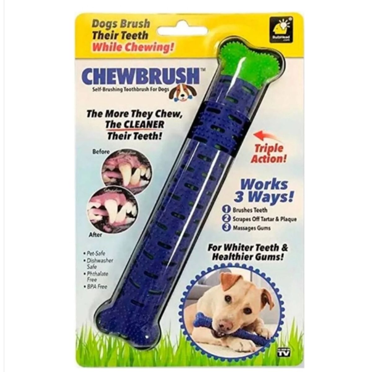 GENERICO - Juguete Limpiador Dental Masticable Para Perros Mascotas