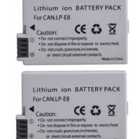 2 BATERÍAS LP-E8 CANON ALTERNATIVA