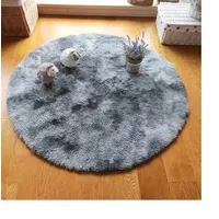 Alfombra redonda 120 x 120 Gris jaspeado