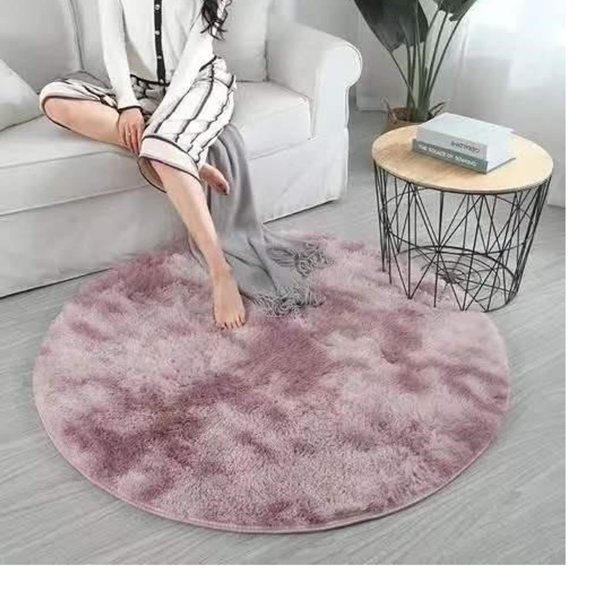 GENERICO - Alfombra redonda 120 x 120