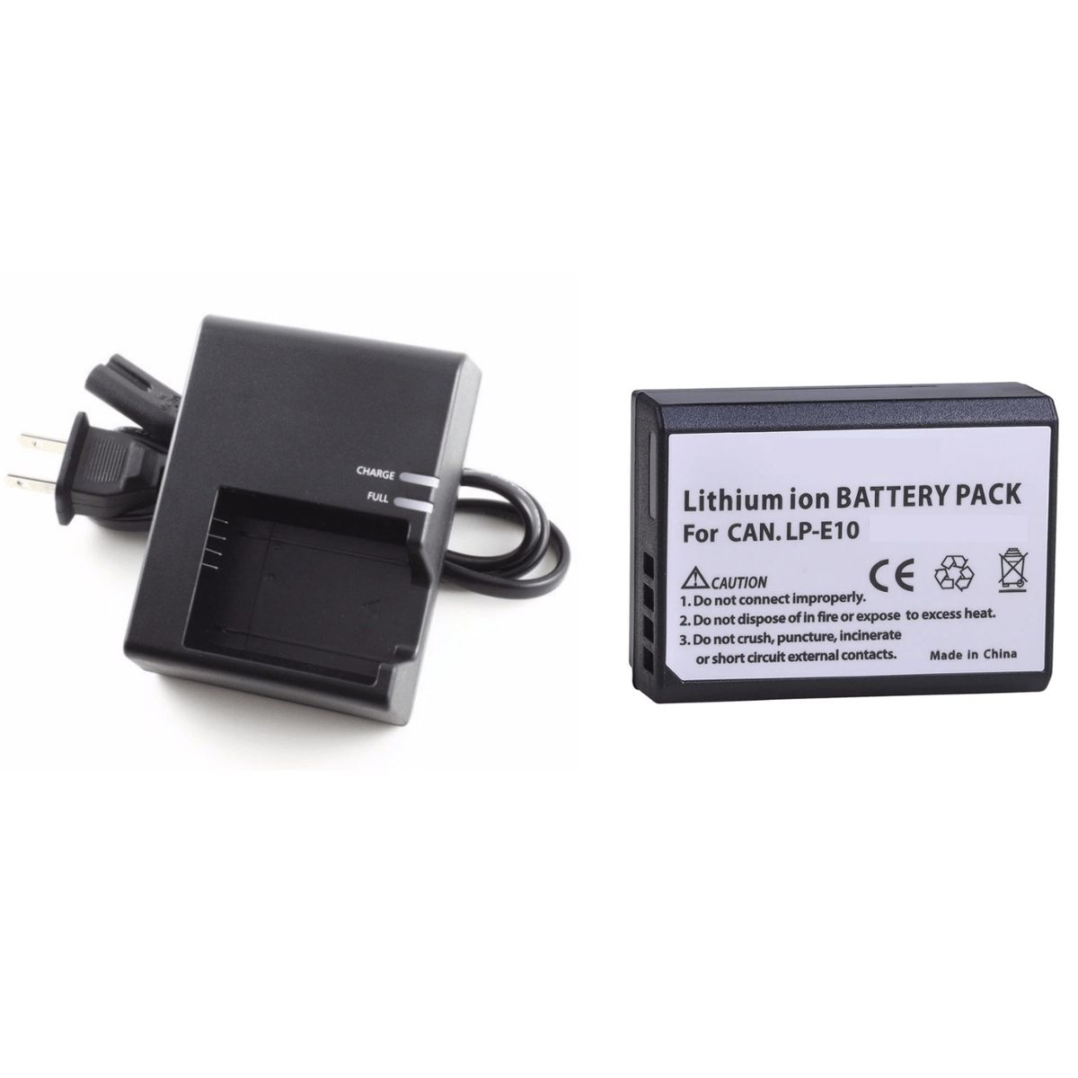 GENERICO - LP-E10 KIT CARGADOR + BATERÍA CANON ALTERNATIVA T3 T5 T6 T7 T100