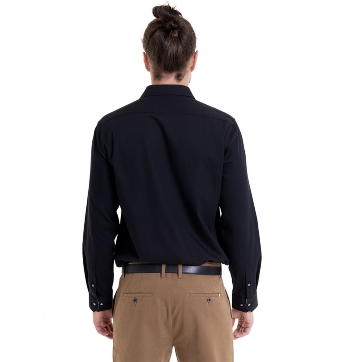 POTROS - Camisa Jaqcuard Negro POTROS