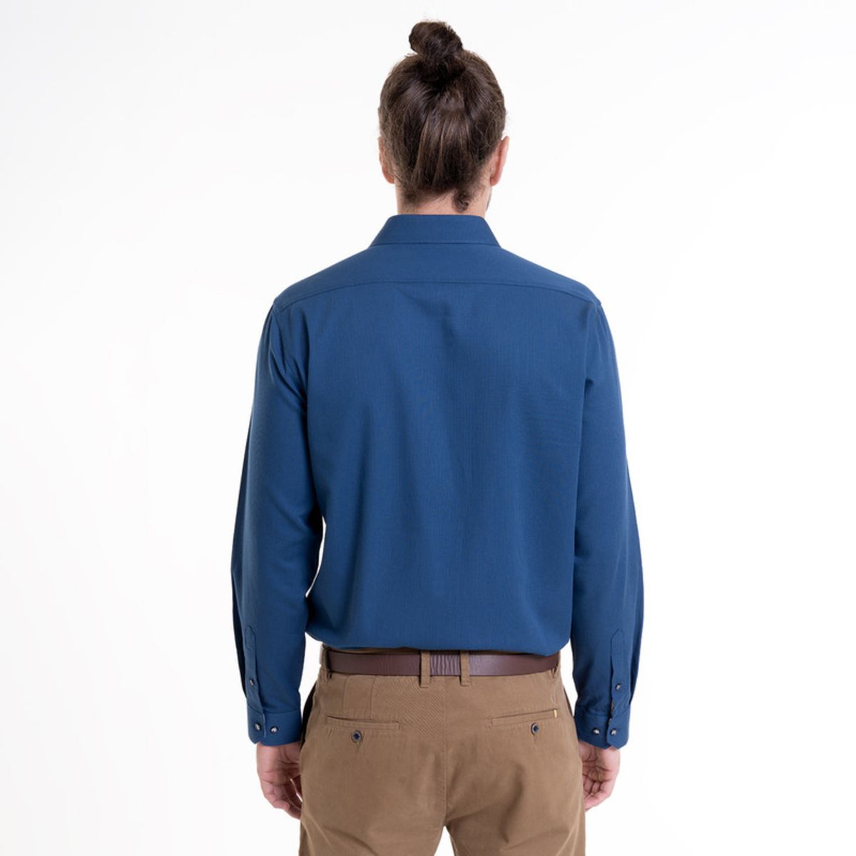 POTROS - Camisa Jaqcuard Azul POTROS