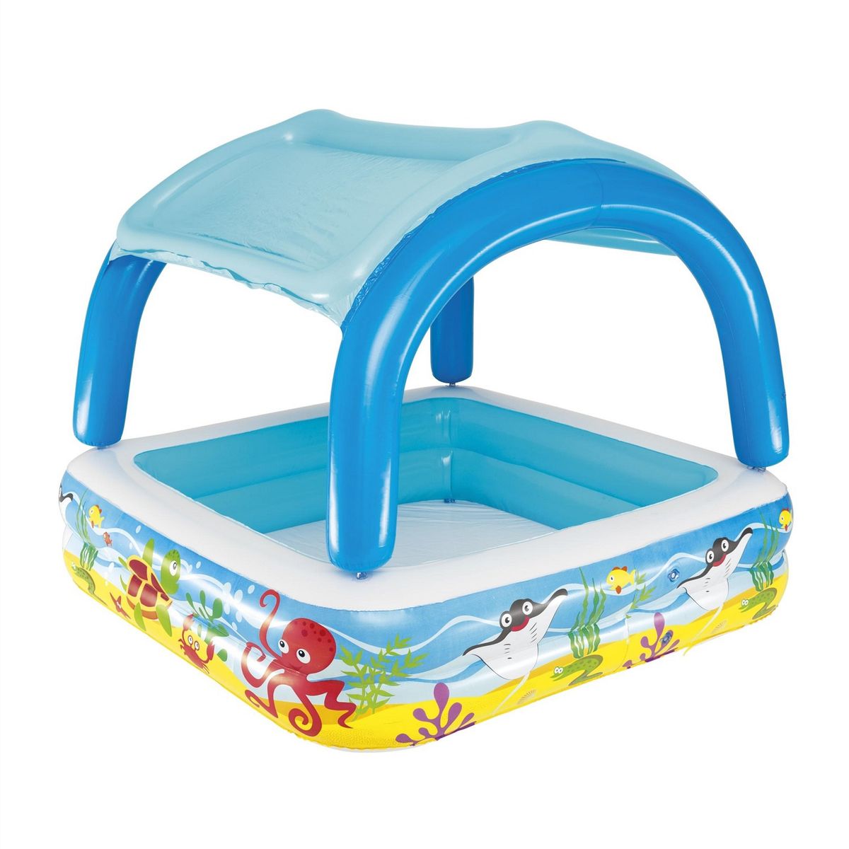 BESTWAY - PISCINA TECHO DESMONTABLE INFLABLE 140 X 140 X 114 CM