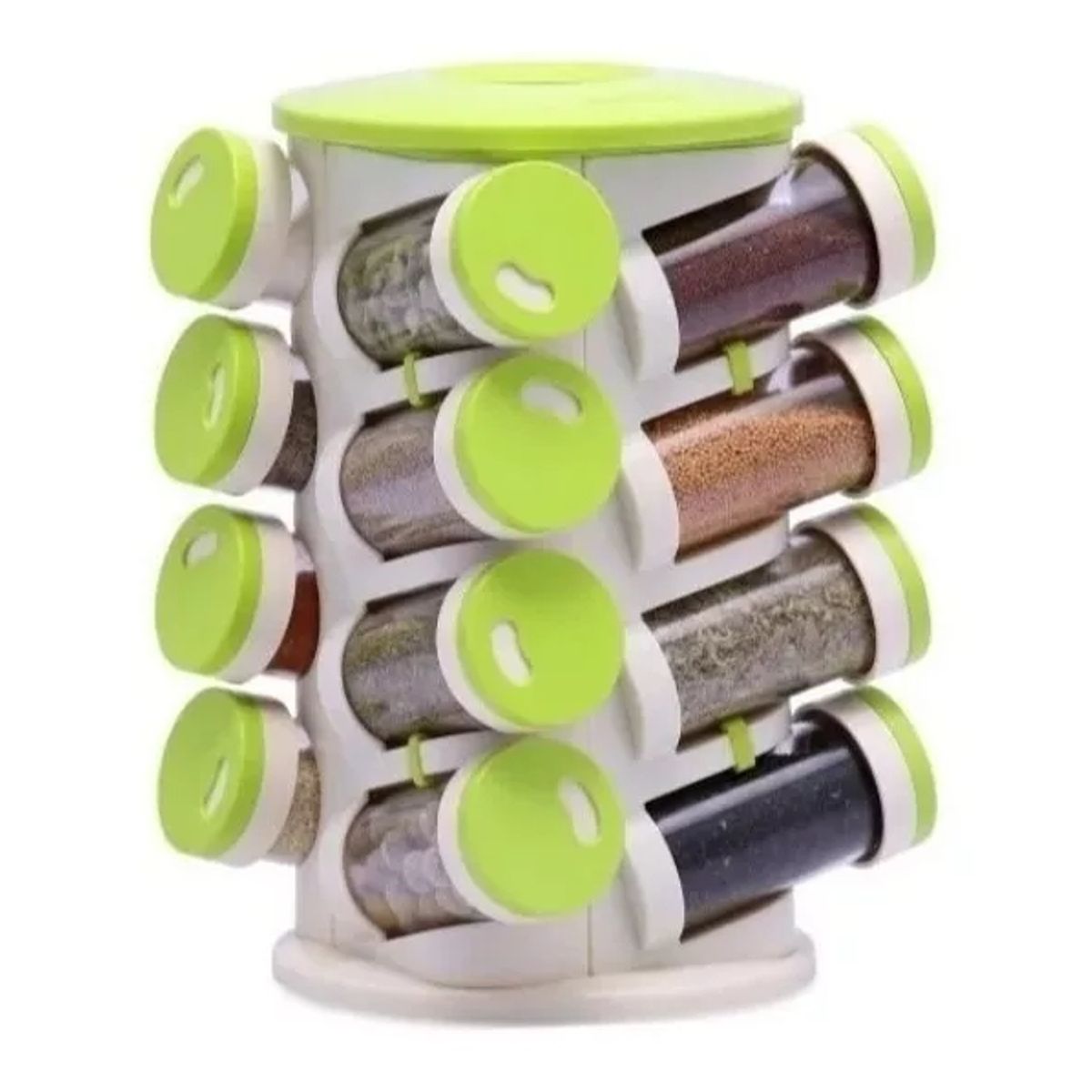 GENERICO - Especiero 16 Piezas Spice Rack / Ofertas Claras Color Verde claro