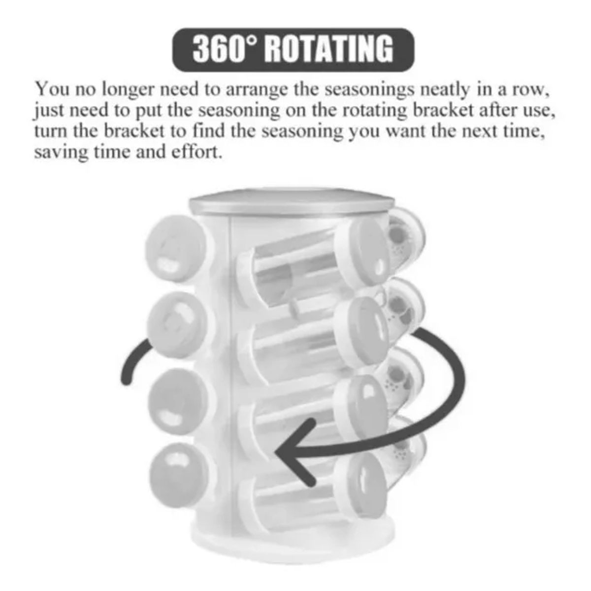 GENERICO - Especiero 16 Piezas Spice Rack / Ofertas Claras Color Verde claro