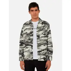 CALVIN KLEIN - Sobrecamisa Cotton Nylon Blanco
