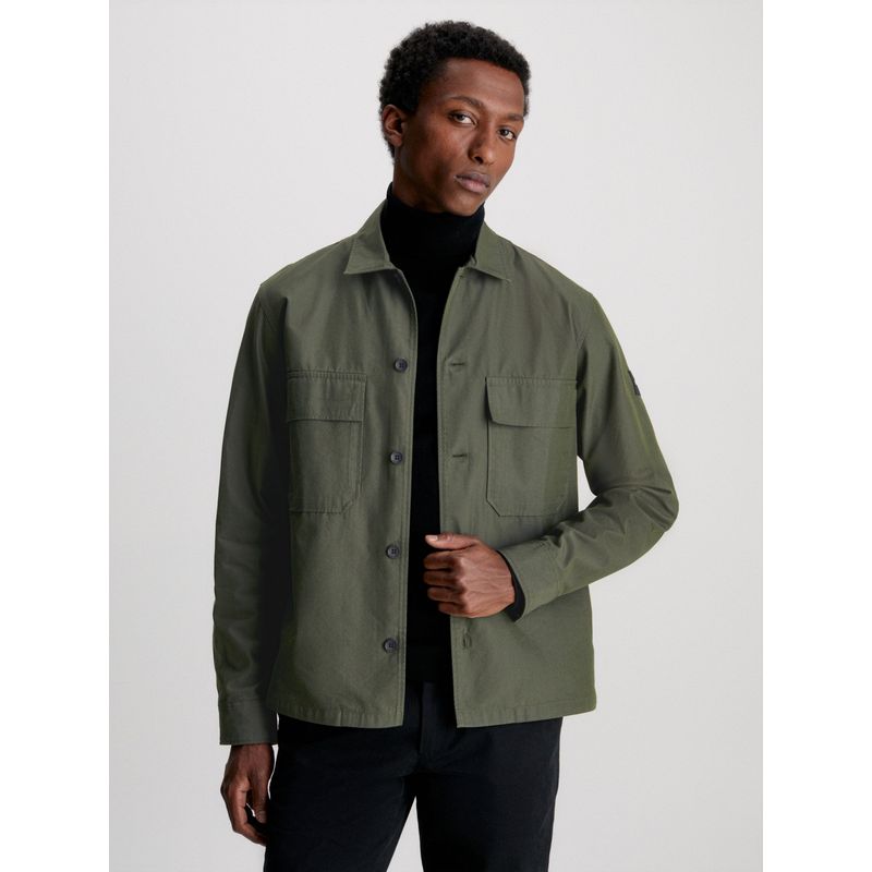 CALVIN KLEIN - Sobrecamisa Cotton Hombre Verde Calvin Klein