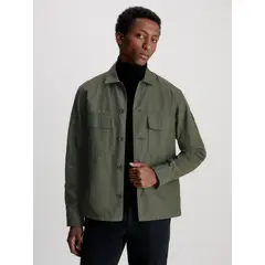 CALVIN KLEIN - Sobrecamisa Cotton Nylon Verde