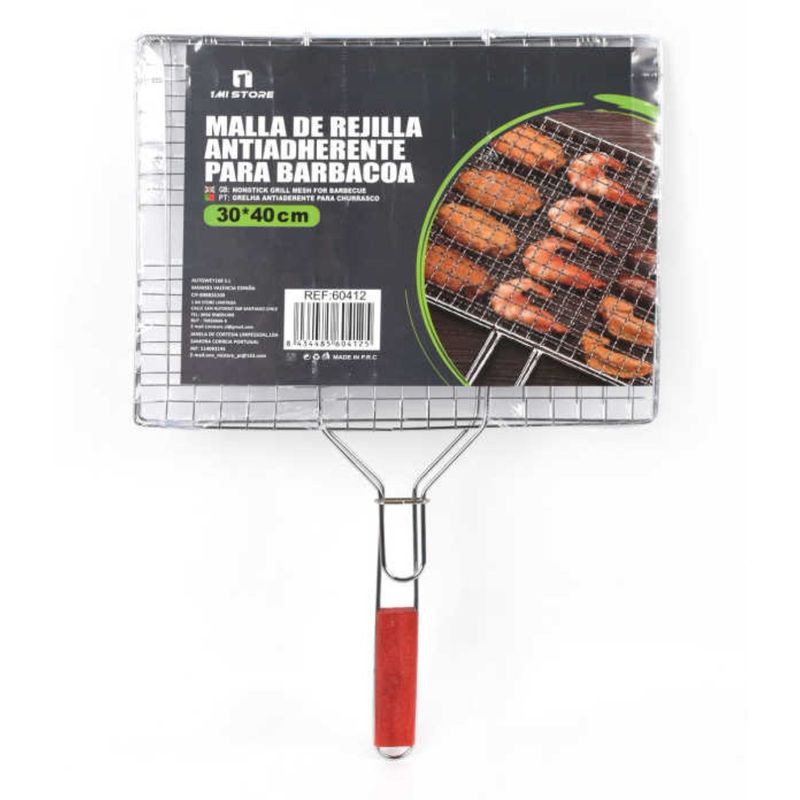 OEM - Parrilla Rejilla Doble Barbacoa Asados Pescados Verduras