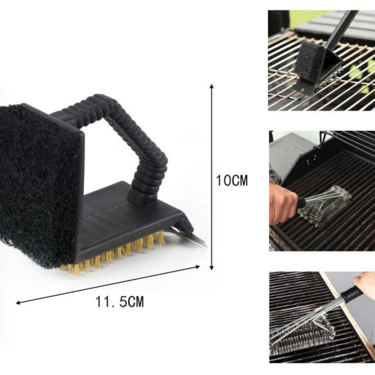 OEM - Cepillo Limpia Parrilla Barbacoa Asador