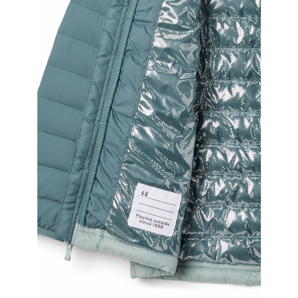 COLUMBIA - Parka Niño Powder Lite Hooded Celeste COLUMBIA