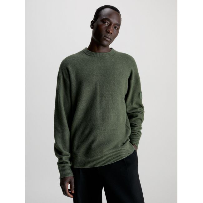 CALVIN KLEIN - Sweater Lycra Blend Verde Calvin Klein