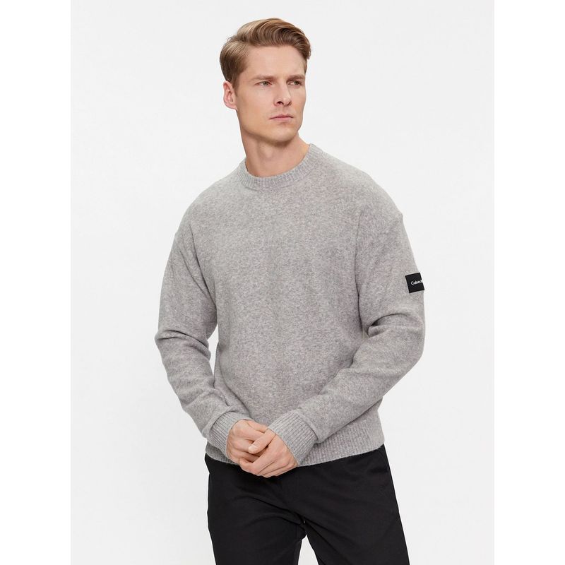 CALVIN KLEIN - Sweater Lycra Blend Gris Calvin Klein