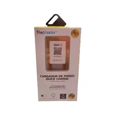 TECMASTER - CARGADOR MICRO USB 18W CARGA RAPIDA