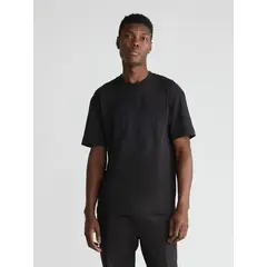 CALVIN KLEIN - Polera Embroidered Emblem Negro