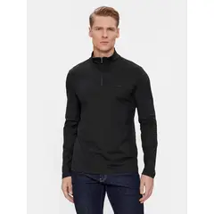 CALVIN KLEIN - Polera Ls Smooth Cotton Negro