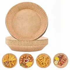 GENERICO - 100 Forro desechable papel para airfryer papel freidora 27cm